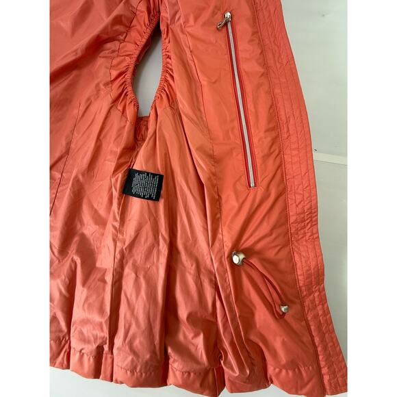 NILS Sz 10 Apricot Orange Down Puffer Vest Slim Fit Warm Outdoor Ski Snow - Picture 8 of 9